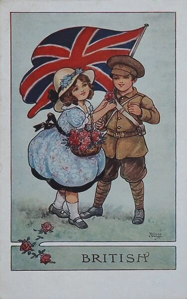 British soldier postcard