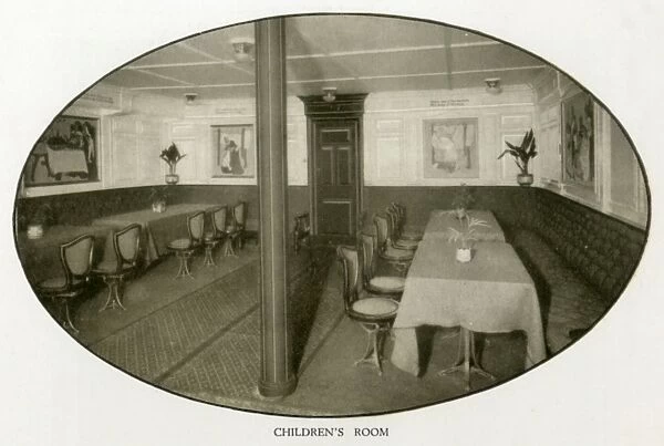 The Cunard Liner RMS Mauretania - Childrens Room