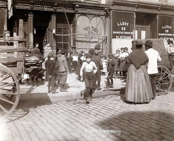 Levy clothing shop in New York in 1898