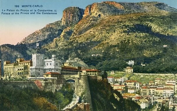 Monaco - Monte Carlo - The Princes Palace and the Condamine