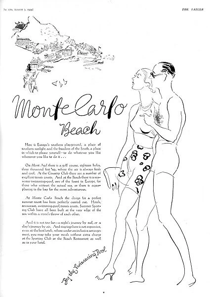 Monte Carlo advertisement, 1935