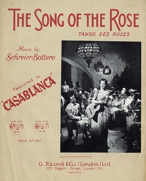 Music cover, The Song of the Rose