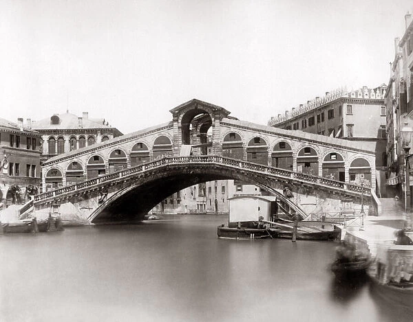 The Rialto Bridge, Venice, Italy, c. 1890