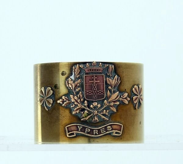 Serviette ring with the Coat of Arms of Ypres