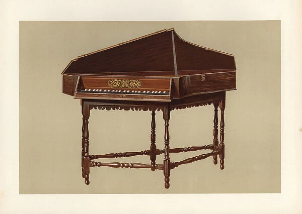 A transverse spinet with six legs by Stephen