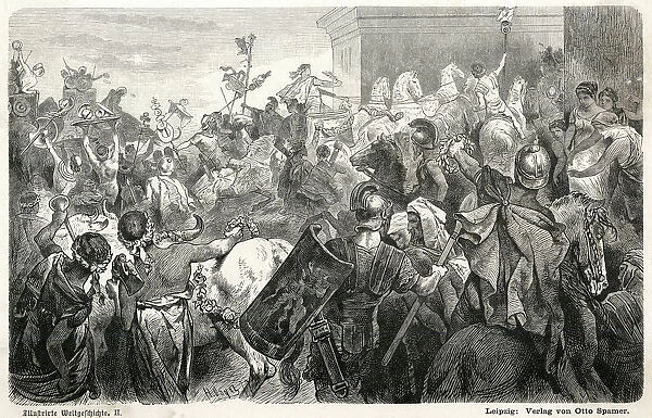 Triumph of Scipio Africanus after defeating Hannibal