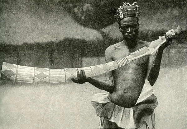 Trumpeter of the Mangbetu, Belgian Congo, Central Africa