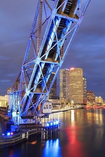 Cass Street Bridge over the Hillsborough River, Tampa, Florida, United States of America, North America