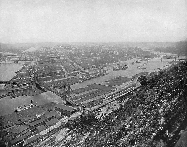 PITTSBURGH, c1890. A view of Pittsburgh, Pennsylvania. Photograph, c1890
