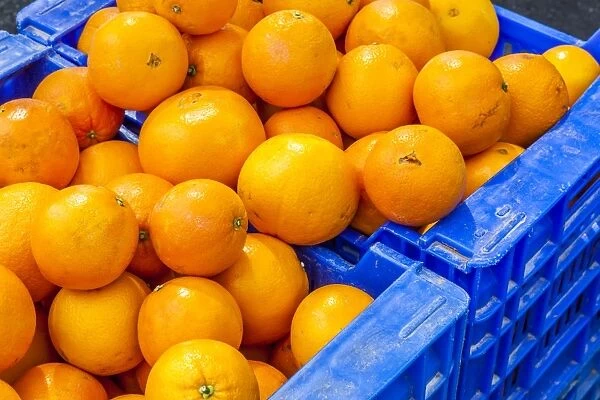 Oranges on sale in Peniscola, Spain