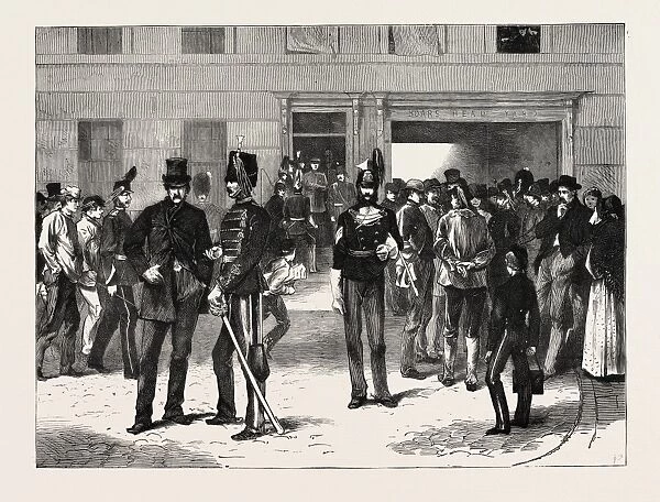 Recruiting at Westminster, London, Uk, 1870