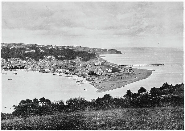 Antique photograph of seaside towns of Great Britain and Ireland: Teignmouth