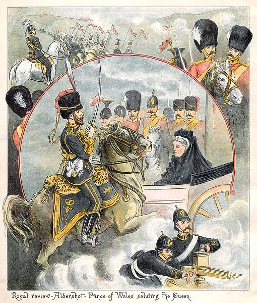 Military review at Aldershot with Queen Victoria