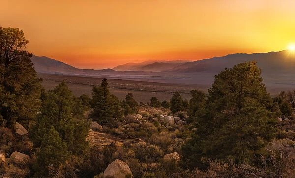 Sunrise over Owens Valley