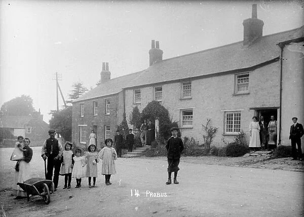 Fore Street, Probus, Cornwall. Early 1900s