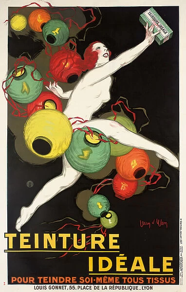 Advertising poster for Ideale fabric dyes, 1927 (colour lithograph)