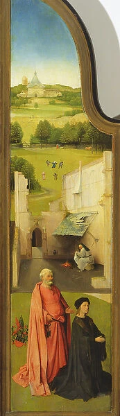 The Adoration of the Magi, detail of the left hand panel, 1510 (oil on panel) (detail