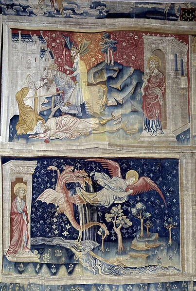 Apocalypse Hanging, 1373 - 1383: Angel and Dragon (n. 29 and 36)