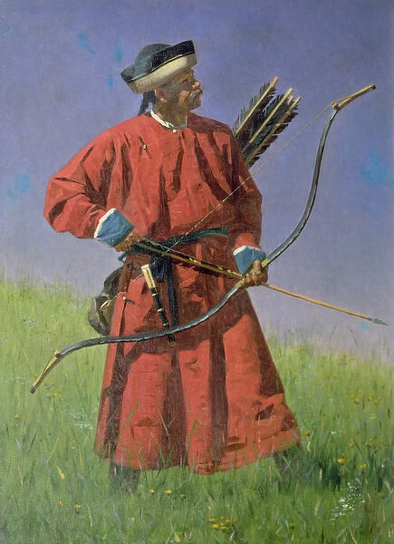 Bokharan Soldier (Sarbaz), 1873 (oil on canvas)