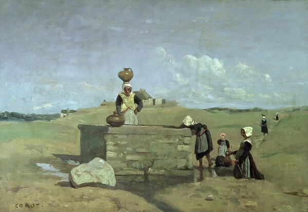 Breton Women at the Well near Batz, c. 1842 (oil on canvas)