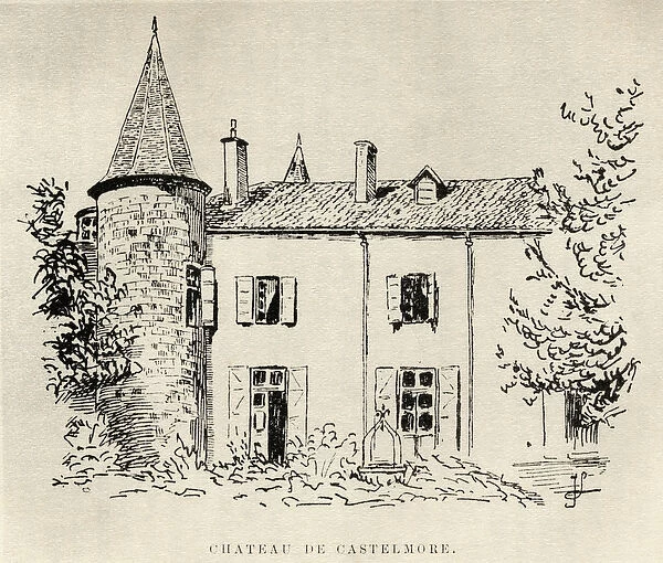 Chateau de Castelmore, from Memoires de Charles de Batz-Castelmore Comte d Artagnan