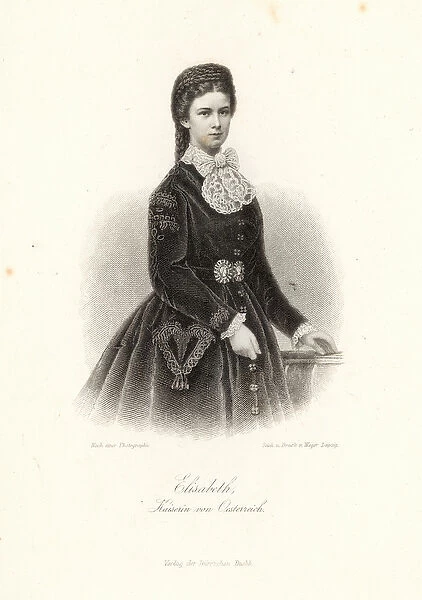 Empress Elisabeth of Austria (1837-98) in the Allgemeine Moden-Zeitung