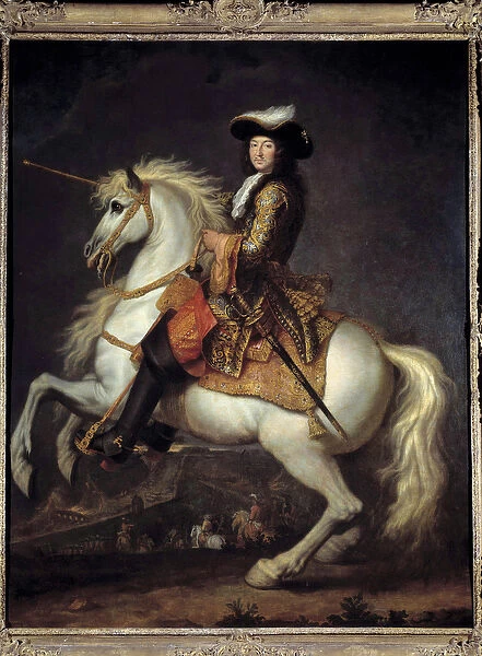 Equestrian portrait of Louis XIV (1638-1715). Boot shorts