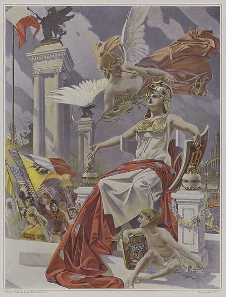 Exposition Universelle 1900, Paris (colour litho)