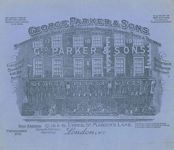 George Parker & Sons shop (engraving)