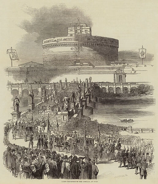 Grand Procession of the Consulta, at Rome (engraving)