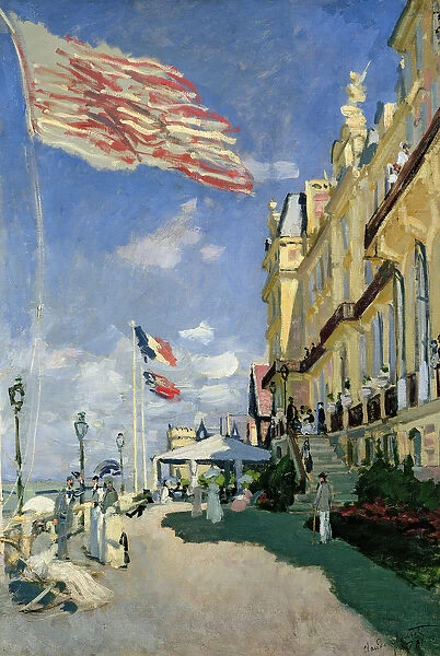 The Hotel des Roches Noires at Trouville, 1870 (oil on canvas)