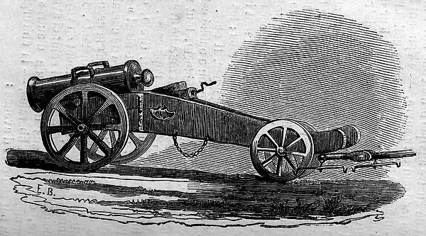 The howitzer of the Austrian army used during the Battle of the Buffalora Bridge (Italy