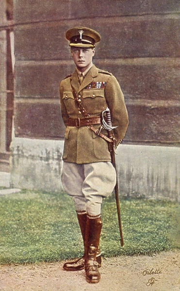 King Edward VIII when Prince of Wales (colour photo)