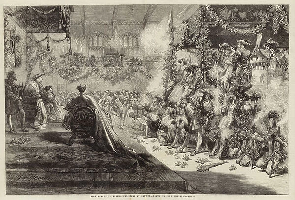 King Henry VIII keeping Christmas at Greenwich (engraving)