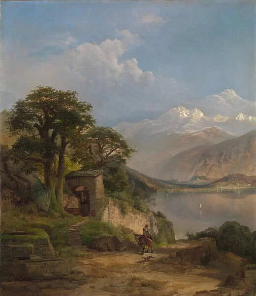 Lake Como, 1867 (oil on canvas)