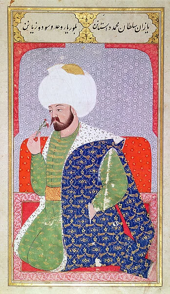 Ms Hazine. 1563 Mehmed II (1432-1481), from the Semailname