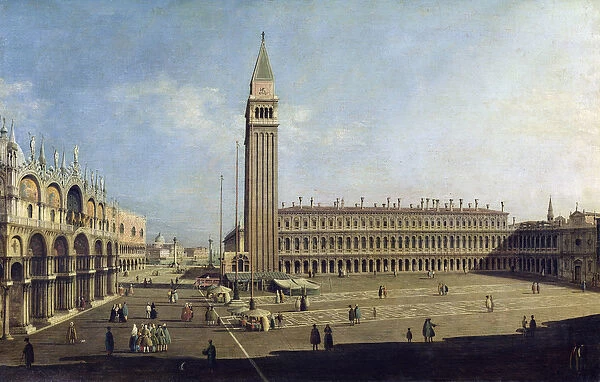 Piazza San Marco, Venice (oil on canvas)