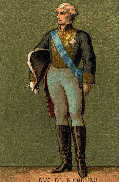 Portrait of Armand du PLESSIS, Duke of RICHELIEU (1766-1822)