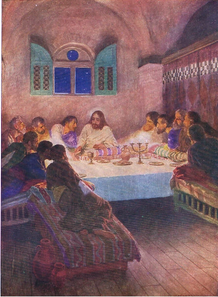 The Last Supper, from The Bible Picture Book published by Thomas Nelson, c