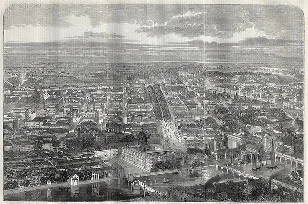View of the City of Berlin (Berlino) in 1858
