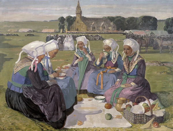 Women of Plougastel at the Pardon of Notre-Dame de la Palud, 1903 (oil on canvas)