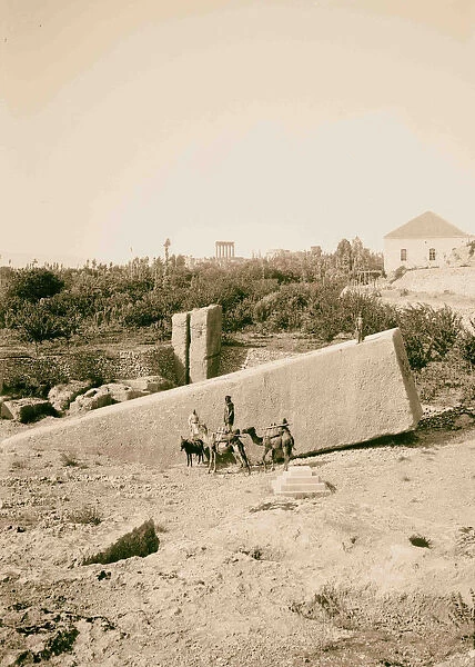 Baalbek Grand quarry 1900 Lebanon Baʻlabakk
