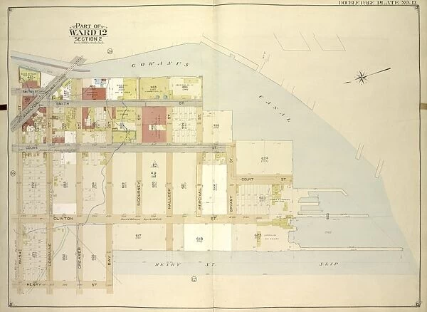 Brooklyn, Vol. 1, Double Page Plate No. 13; Part of Ward 12, Section 2; Map bounded