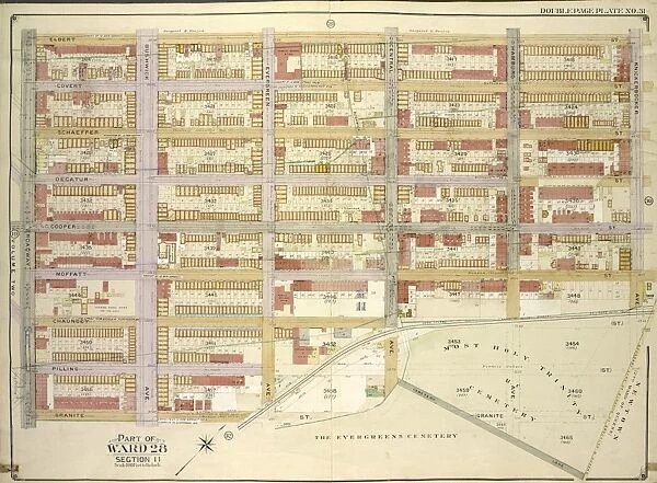 Brooklyn, Vol. 3, Double Page Plate No. 31; Part of Ward 28, Section 11; Map bounded