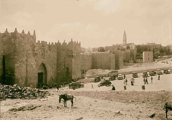 Damascus Gate clearance slope Oct 1937 Jerusalem