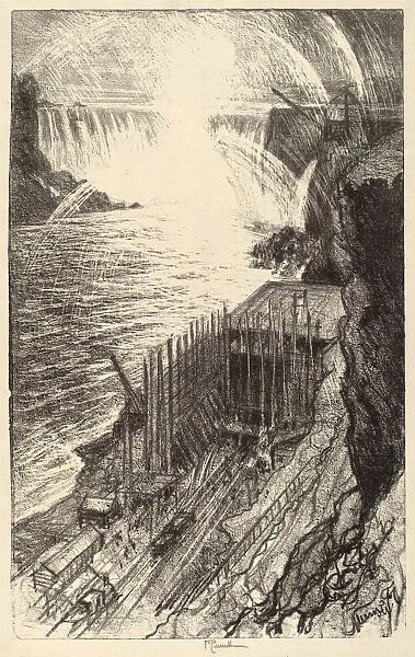 Joseph Pennell, Niagara Rainbows, American, 1857 - 1926, 1910, lithograph