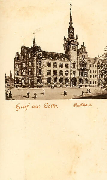 Rathaus Cotta 1899 Dresden Cotta Rathaus Germany