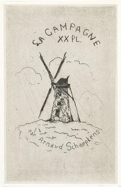 Windmill, Arnoud Schaepkens, 1831 - 1904