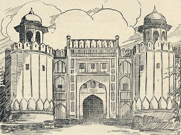 The Main Gate - Lahore Fort, 1936. Creator: Unknown
