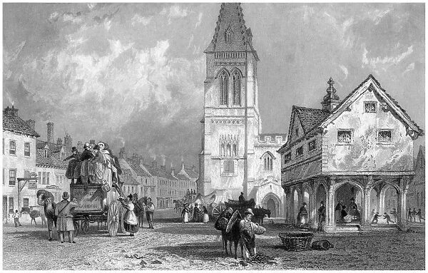 Market Harborough, Leicestershire, 19th century. Artist:s Lacey
